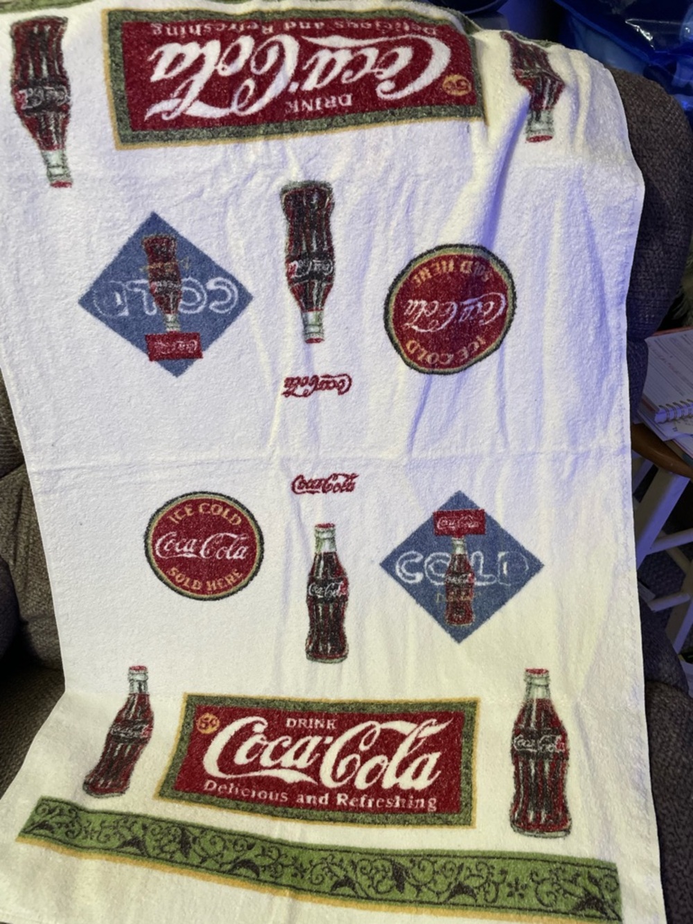 Coca-Cola beach towel